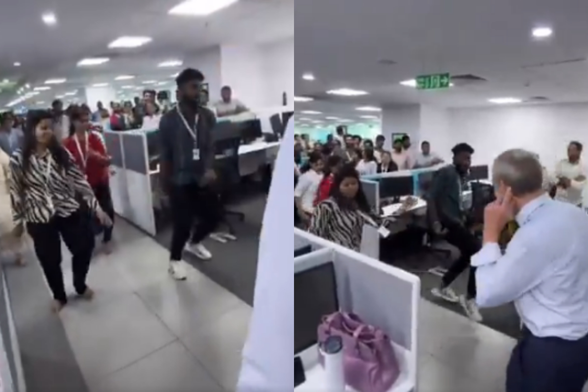Cringe: Indian Office Employees’ Welcome Dance for Foreign Guest Ignites Social Media Backlash