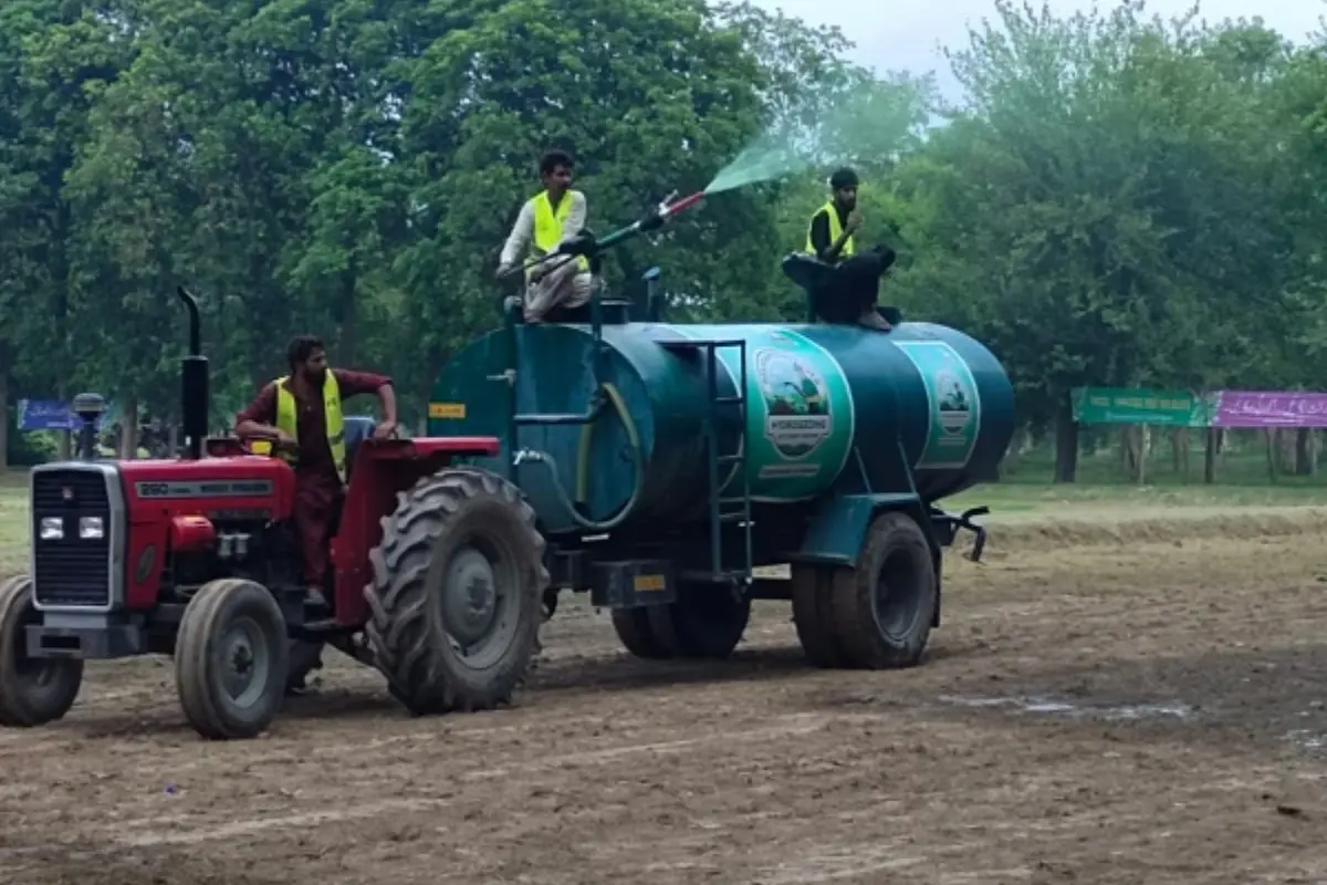 Hydroseeding Technique Tested in Pakistan for First Time to Restore Barren Land