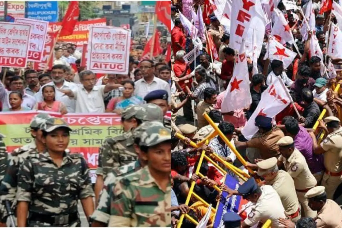Bharat Bandh Today Updates: Historic Nationwide Strike Paralyzes India, Tens of Millions Protest Against Modi Government