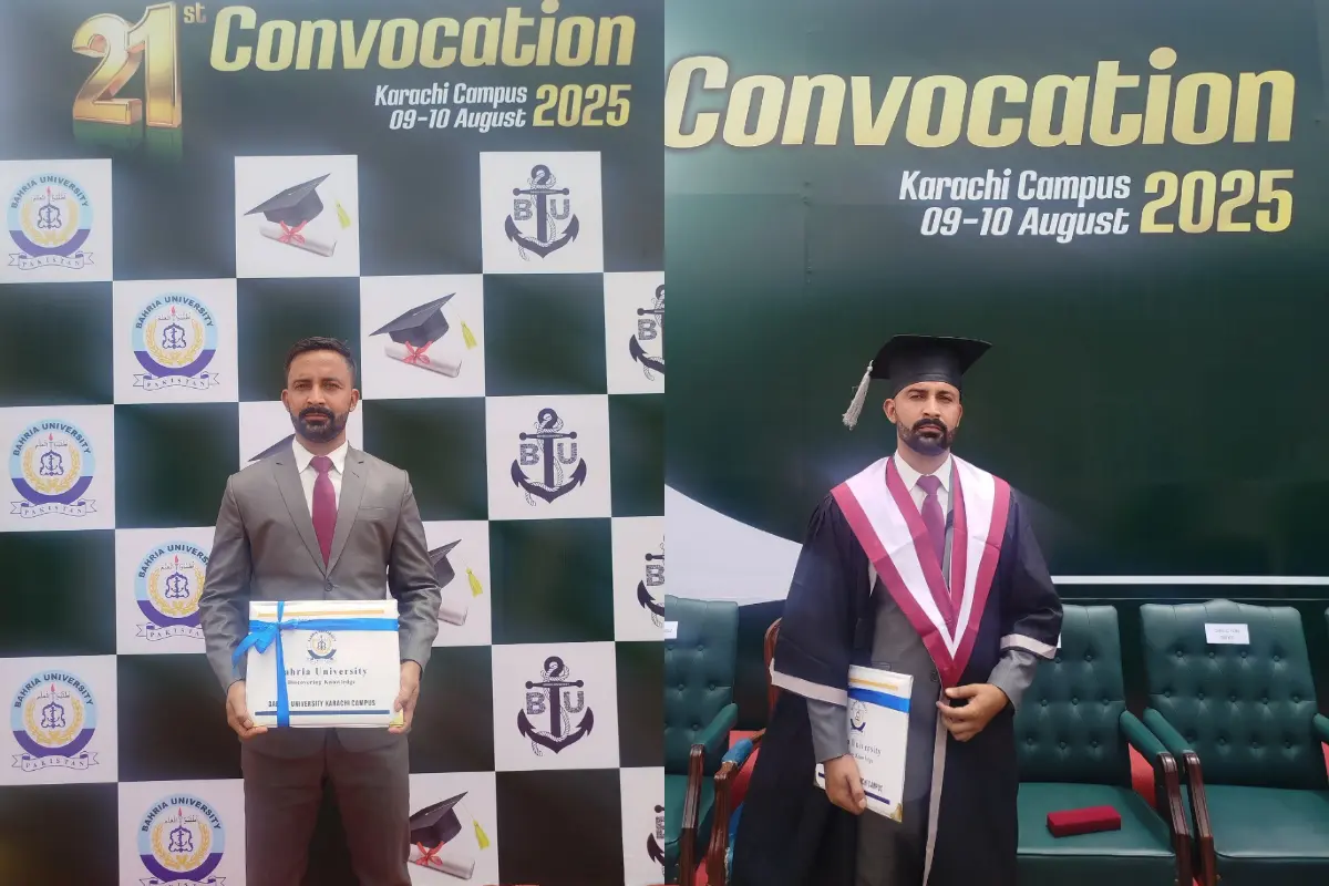 Pakistan Navy Officer from Astore Achieves Academic Milestone