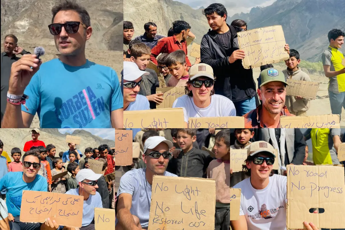 Foreign Tourists Join Askole Protest Over K2 Road Blockage, Power Outage in Braldo