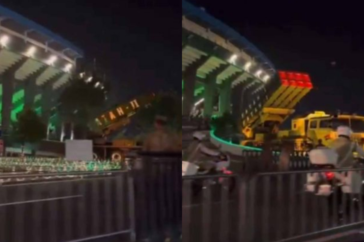 Watch Video: Fatah missile system that hit Indian airbases put on display in Islamabad