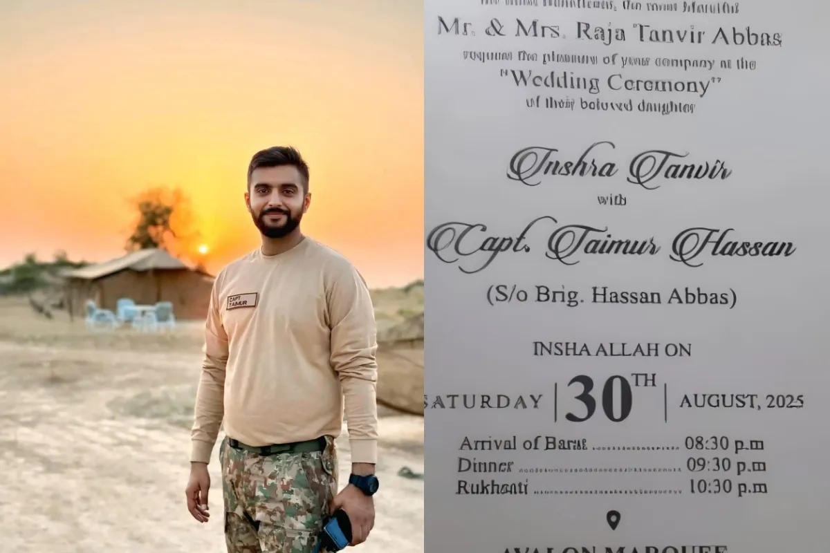 Pak Army Captain Taimur Abbas Martyred Just Days Before Marriage