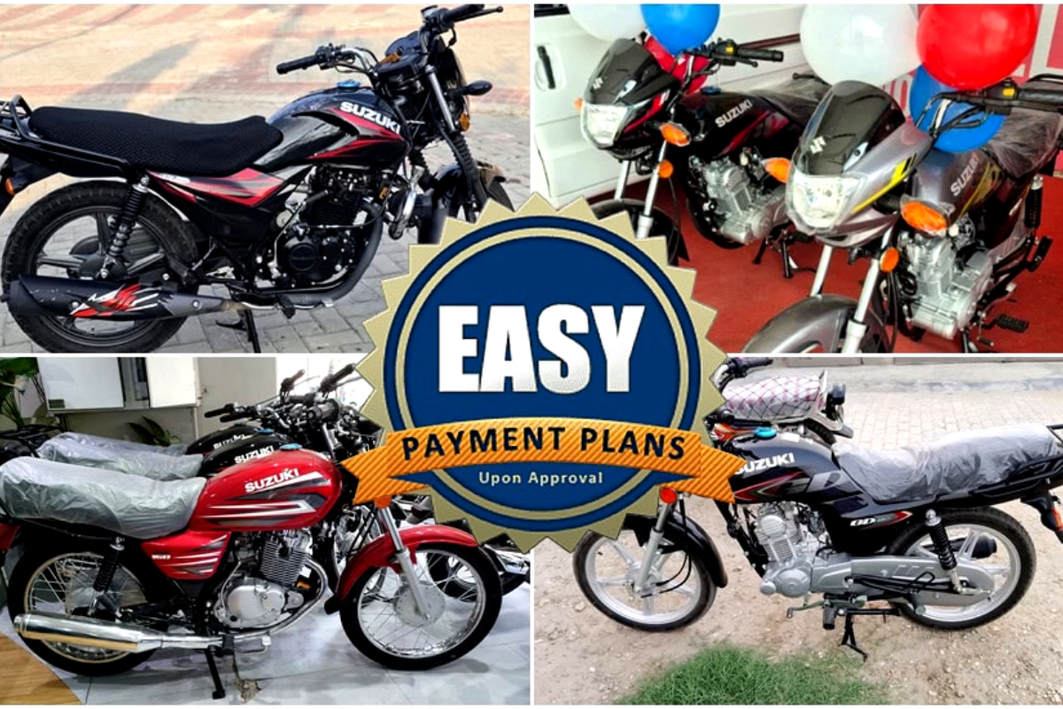 Suzuki GD110, GS150 and GR150 easy installment plans in Pakistan