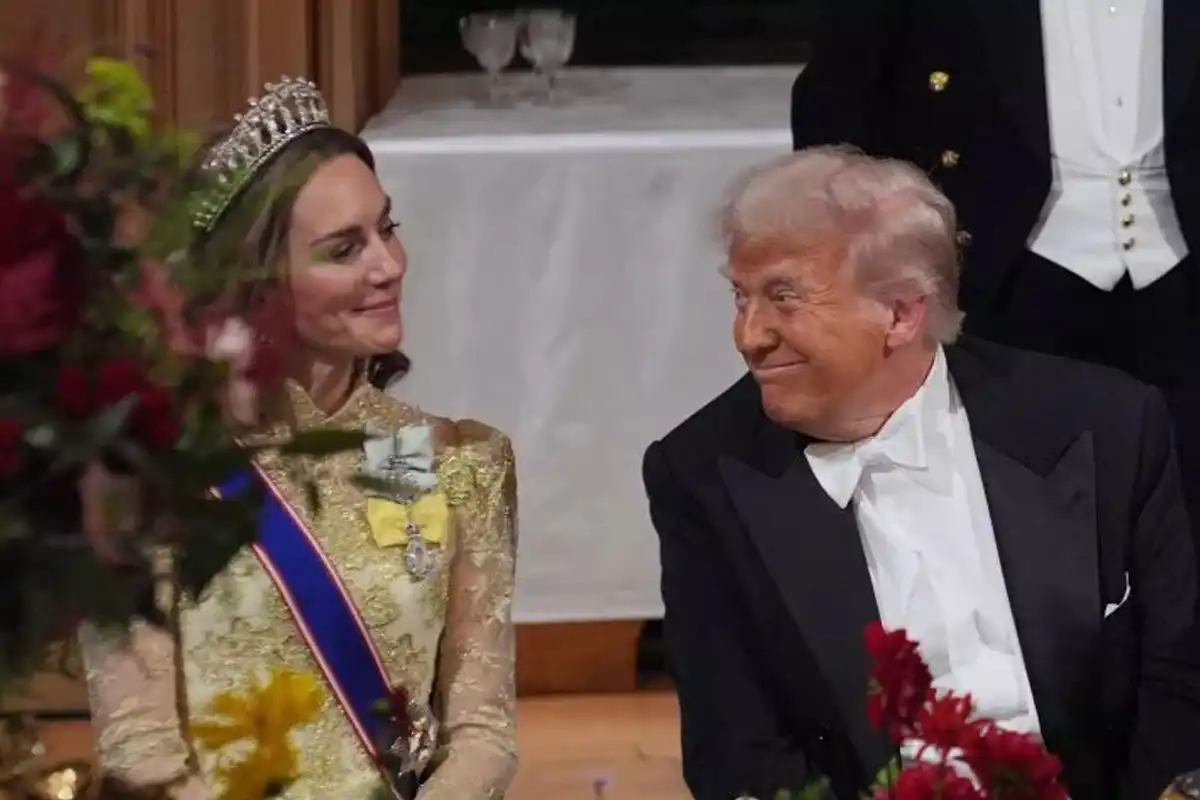 Donald Trump’s Awkward Moment With Princess Kate at Windsor Banquet Goes Viral