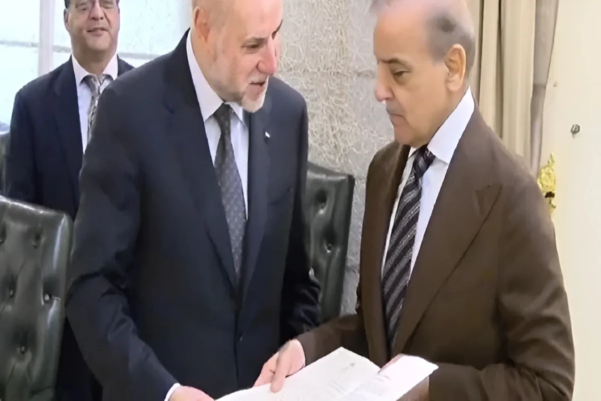 PM Shehbaz Meets Palestinian President’s Adviser