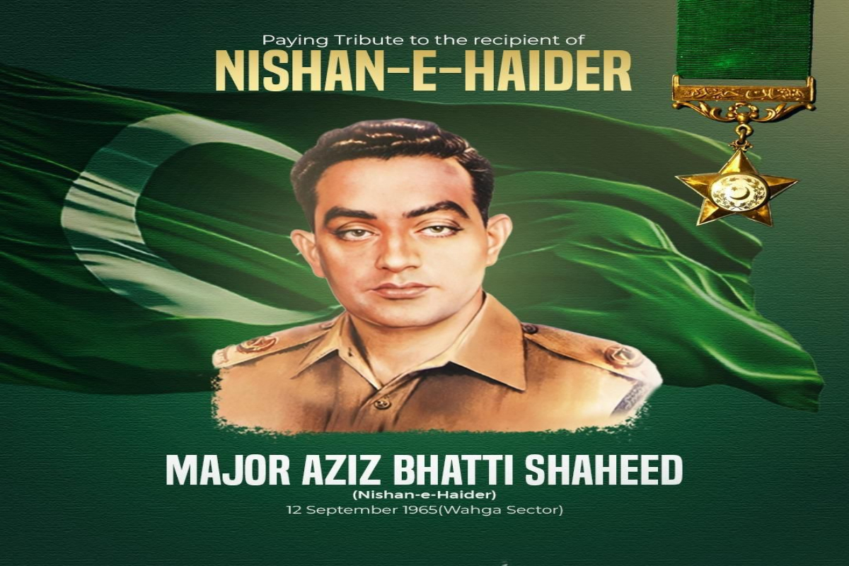 Pakistan Army Commemorates 60th Martyrdom Anniversary of Major Raja Aziz Bhatti Shaheed