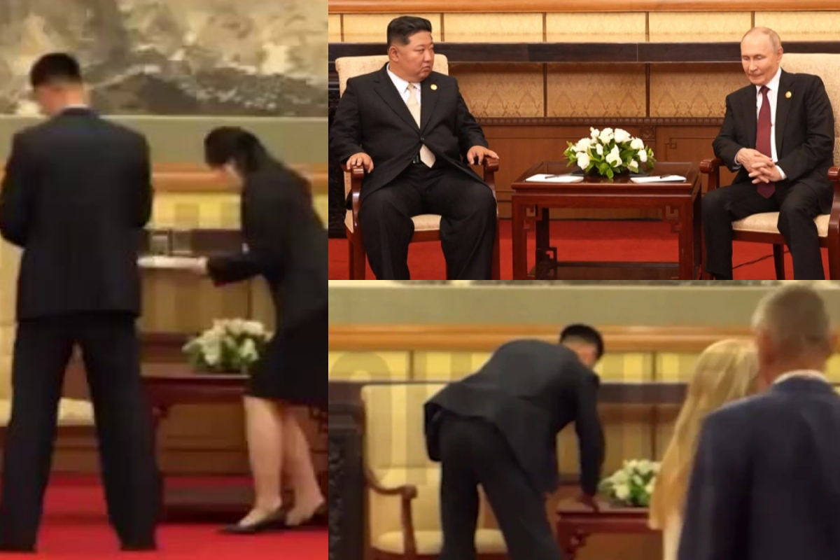 Kim Jong Un’s Staff Filmed Cleaning Venue Following His Meeting With Putin
