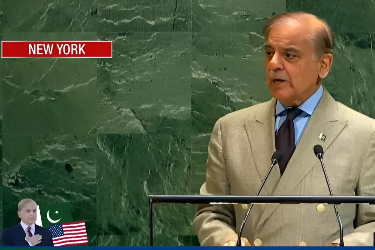 PM Shehbaz Delivers Powerful Speech at UNGA, Warns India, Calls for Palestinian State