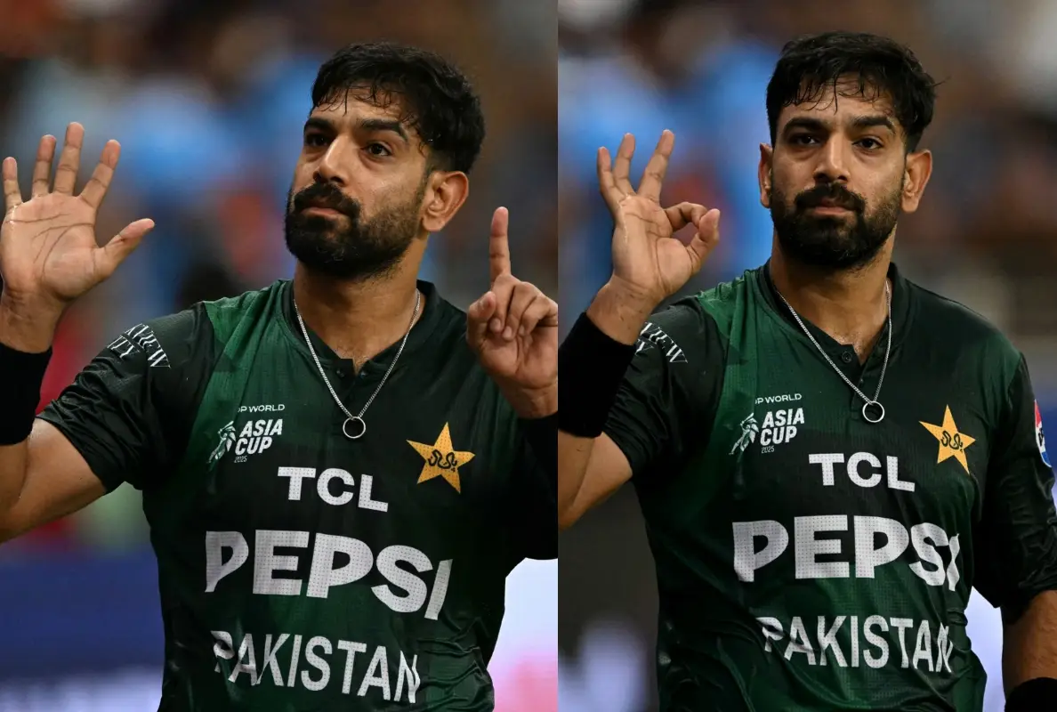Watch: Haris Rauf Responds to Indian Taunts With ‘6-0’ Gesture