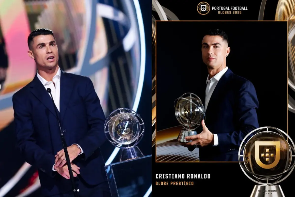 Cristiano Ronaldo Shines at 40, Wins Globe Prestige Award