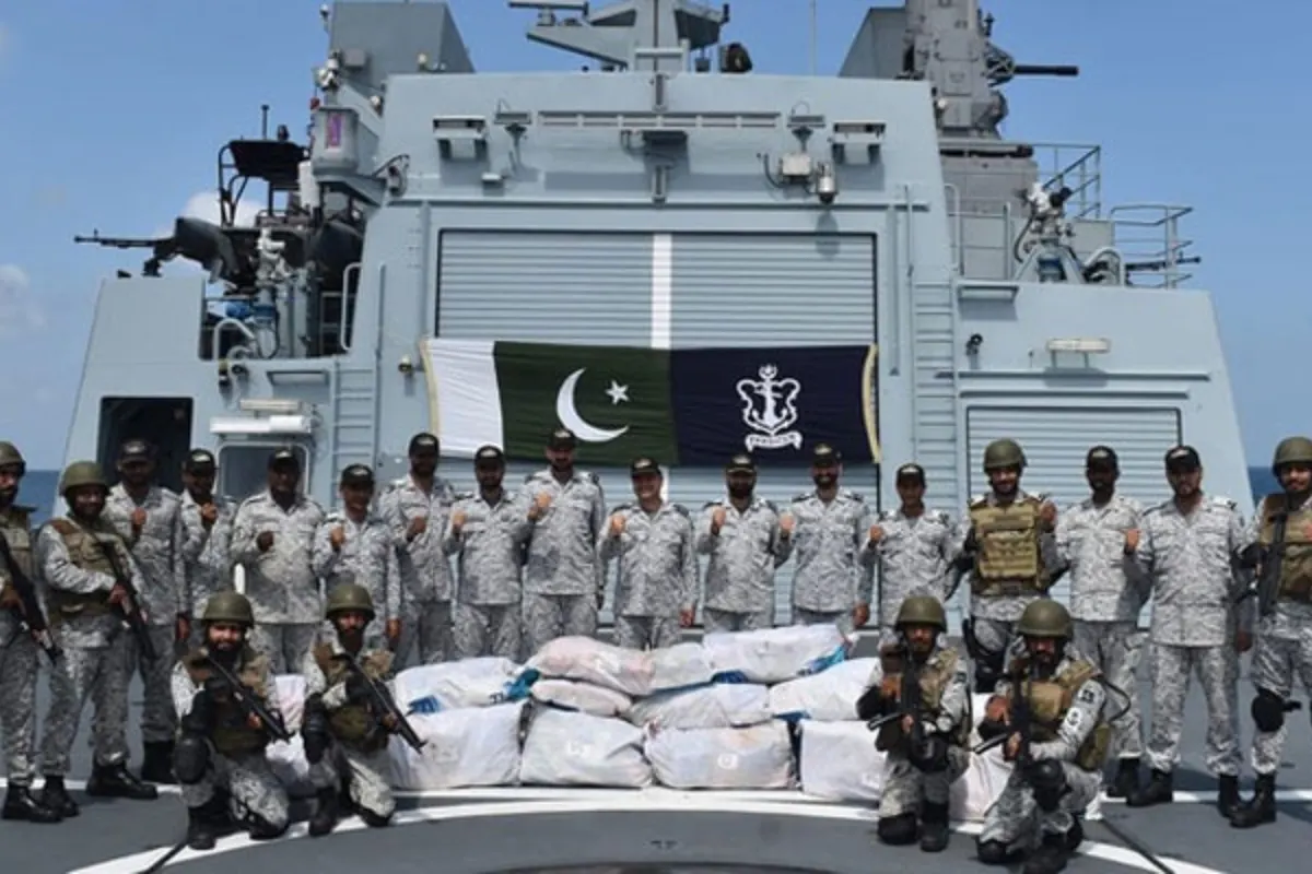 PNS Yarmook Seizes $972 Million Worth of Narcotics in Major Operation in North Arabian Sea