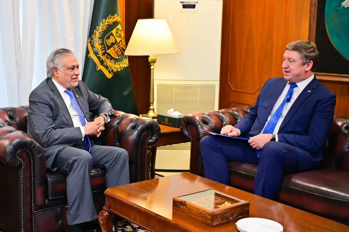 Ishaq Dar Welcomes New EU Ambassador Raimundas Karoblis to Pakistan