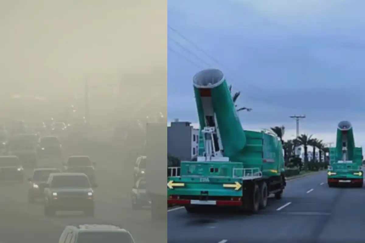 Lahore Anti-Smog Guns Raise Concerns Over Water Crisis & Environmental Sustainability