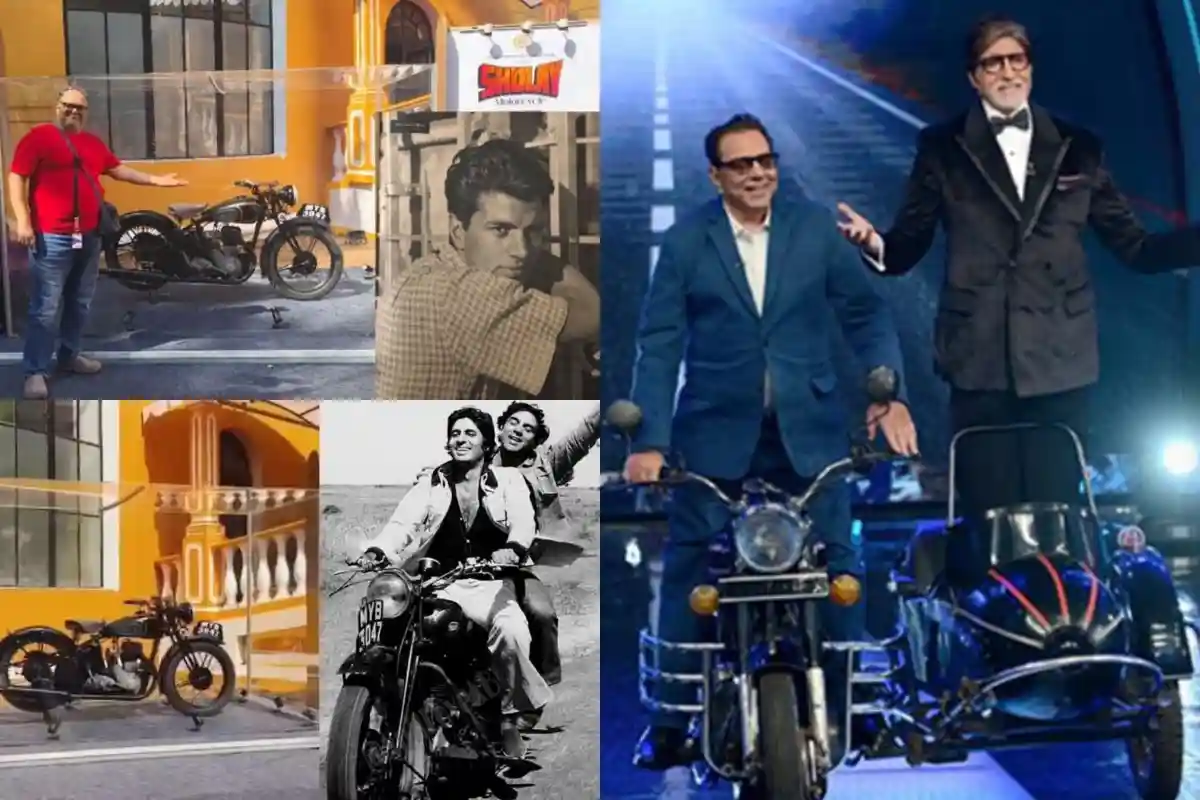 50-Year-Old ‘Sholay’ Bike Displayed in Memory of Dharmendra at Goa International Film Festival