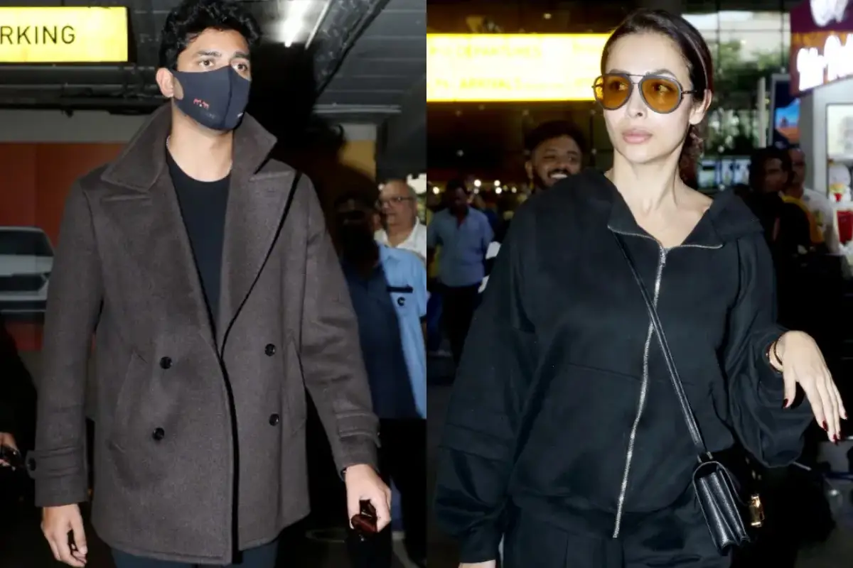 Malaika Arora Spotted with Rumoured Boyfriend Harsh Mehta at Mumbai Airport