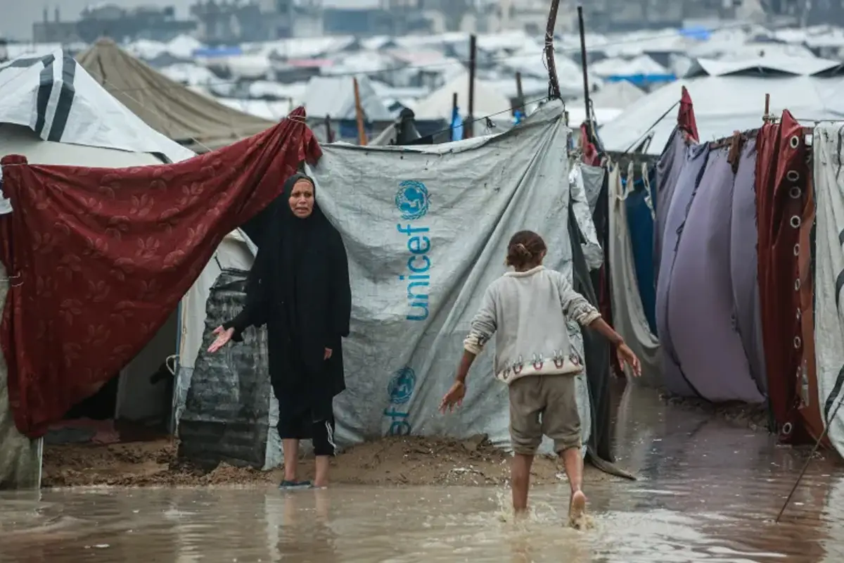 Winter Storms Worsen Gaza Humanitarian Crisis as UN Warns Aid Blocked