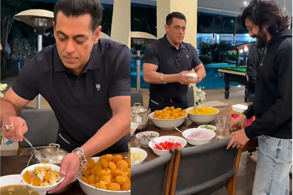 Salman Khan’s bhel puri moment goes viral as he turns chef for friends