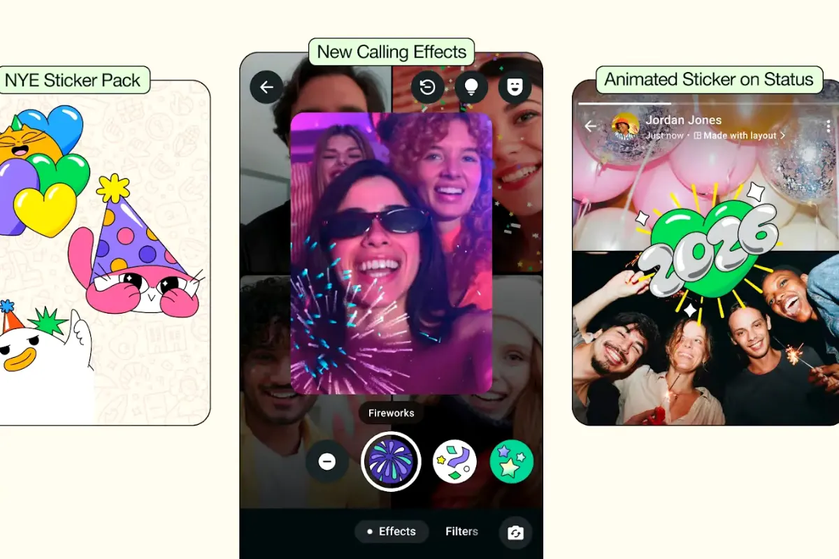 WhatsApp introduces new festive features to celebrate New Year 2026