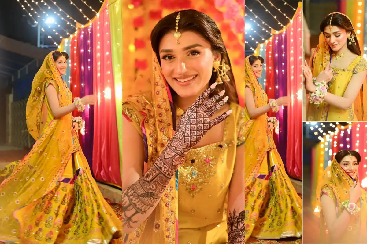 Pakistani Actress Rehma Zaman’s Mayun Look