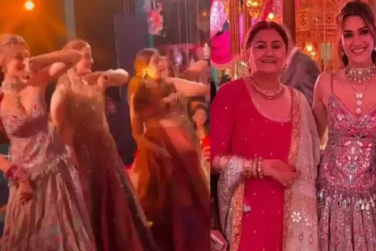 Kriti Sanon Sets the Dance Floor on Fire at Sister’s Wedding