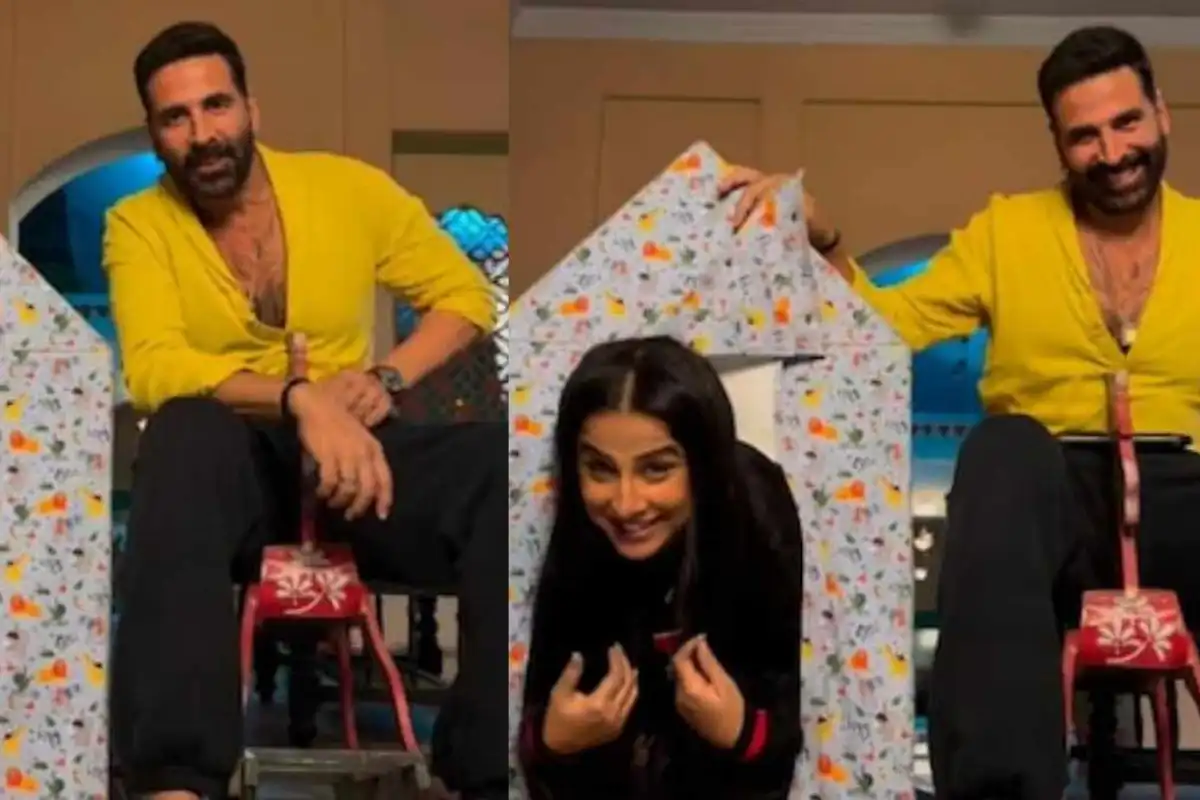 Akshay Kumar and Vidya Balan Birthday Surprise for Priyadarshan 