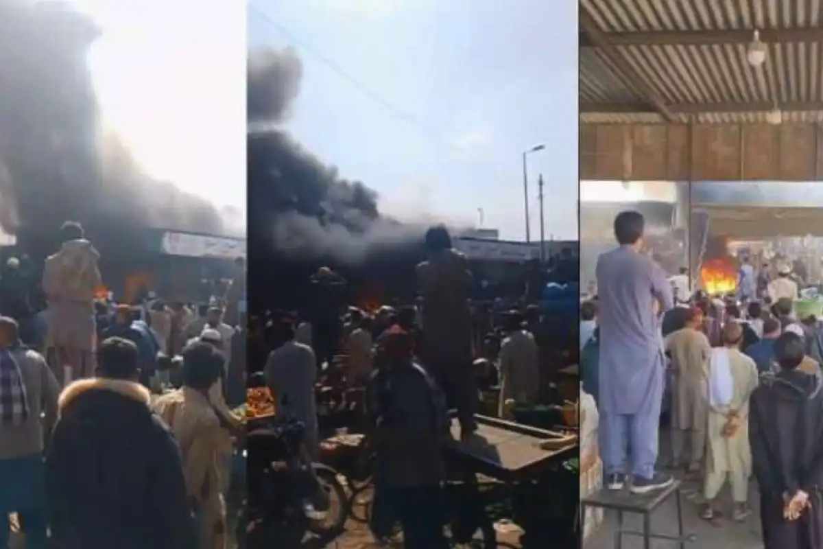 Massive Fire Erupts at Karachi’s New Sabzi Mandi