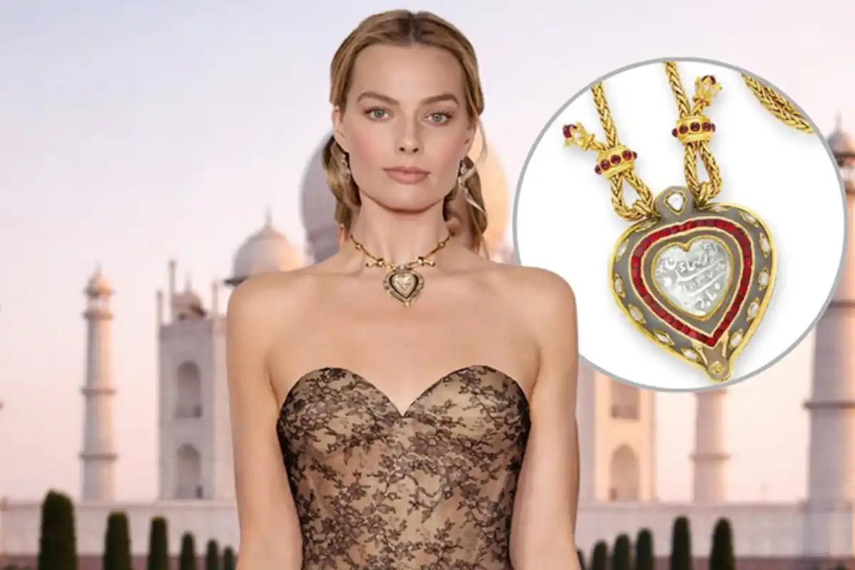 Margot Robbie Faces Backlash After Wearing Historic “Taj Mahal” Diamond Necklace at Film Premiere