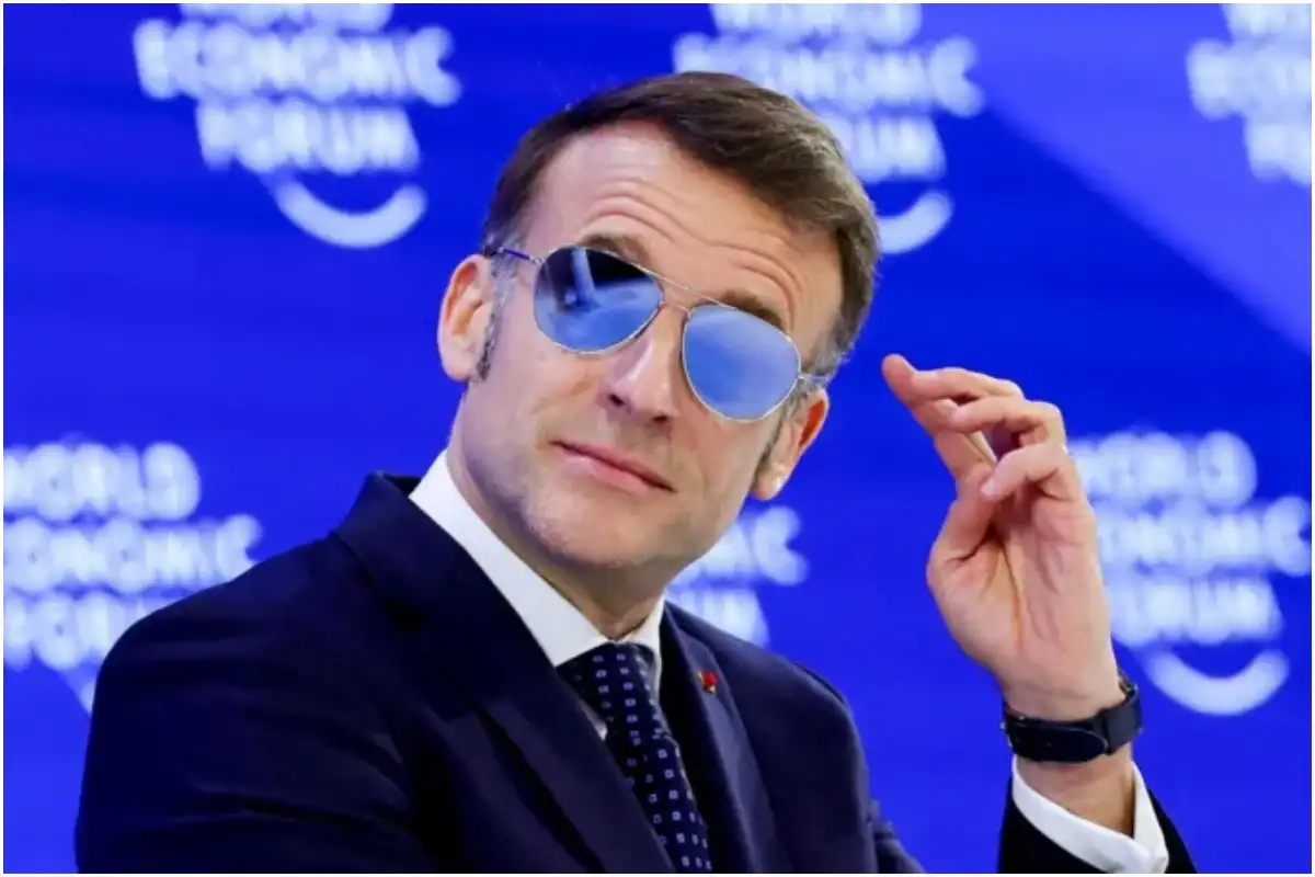 Why Emmanuel Macron Wore Sunglasses Indoors at Davos 2026