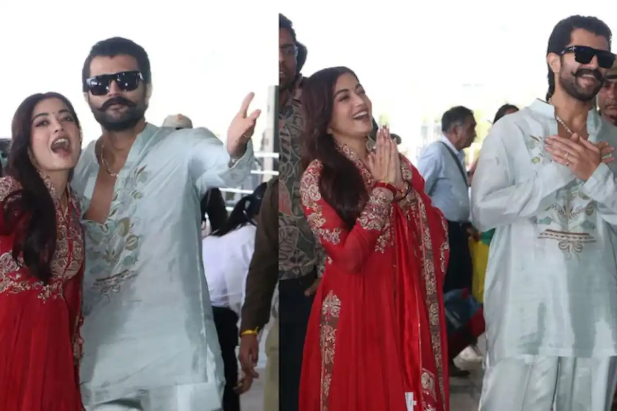Rashmika-Vijay First Public Appearance after Marriage: Video Viral