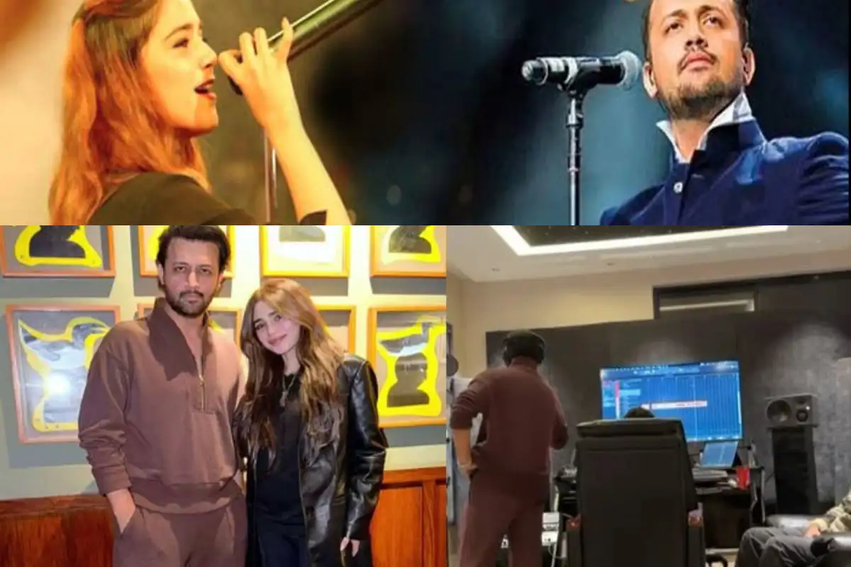 Aima Baig Hints At Exciting Atif Aslam Project Exclusive Studio Clip