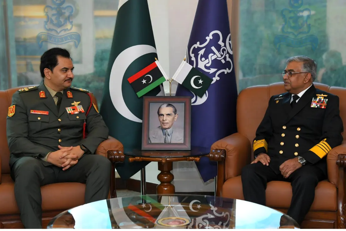 Lt. Gen. Saddam Haftar Meets Chief of Naval Staff in Islamabad
