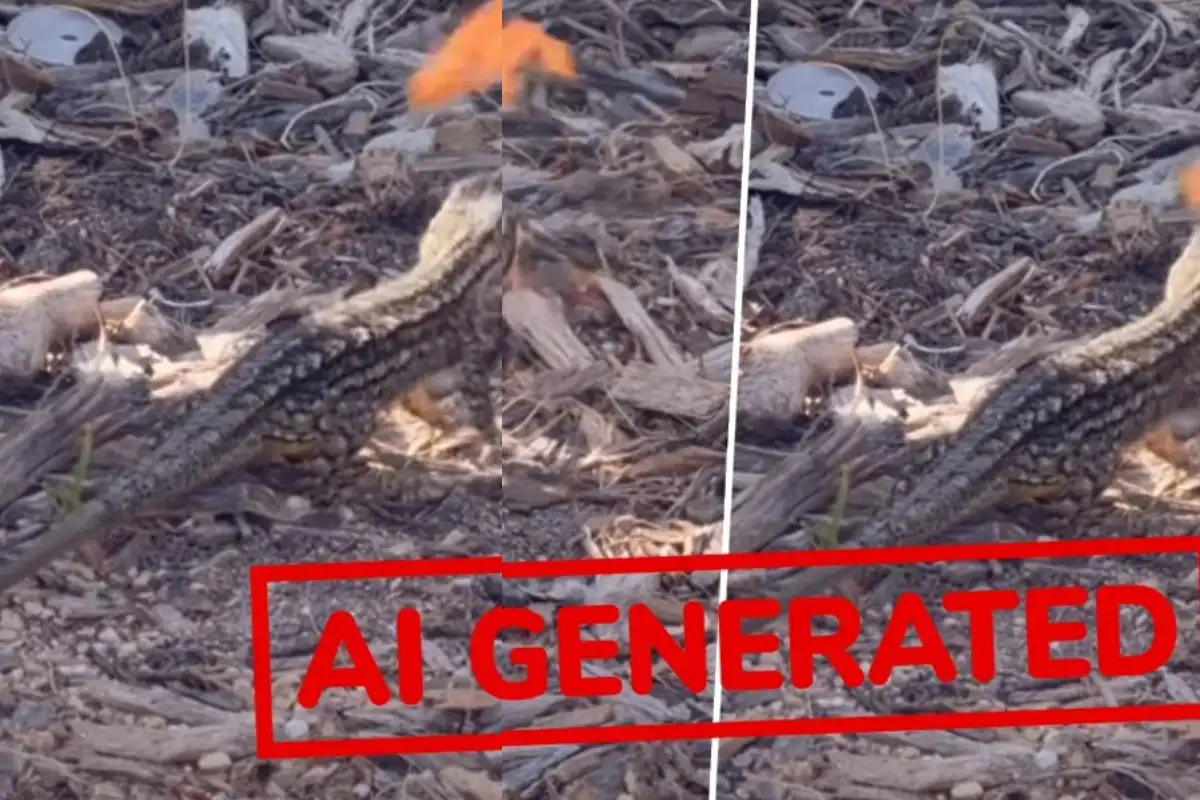 Viral ‘Fire-Breathing’ Lizard Video Debunked: AI-Generated Dragon Clip Goes Viral