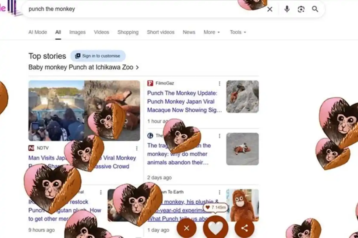 Punch The Monkey Google Search: What Happens When You Try It?
