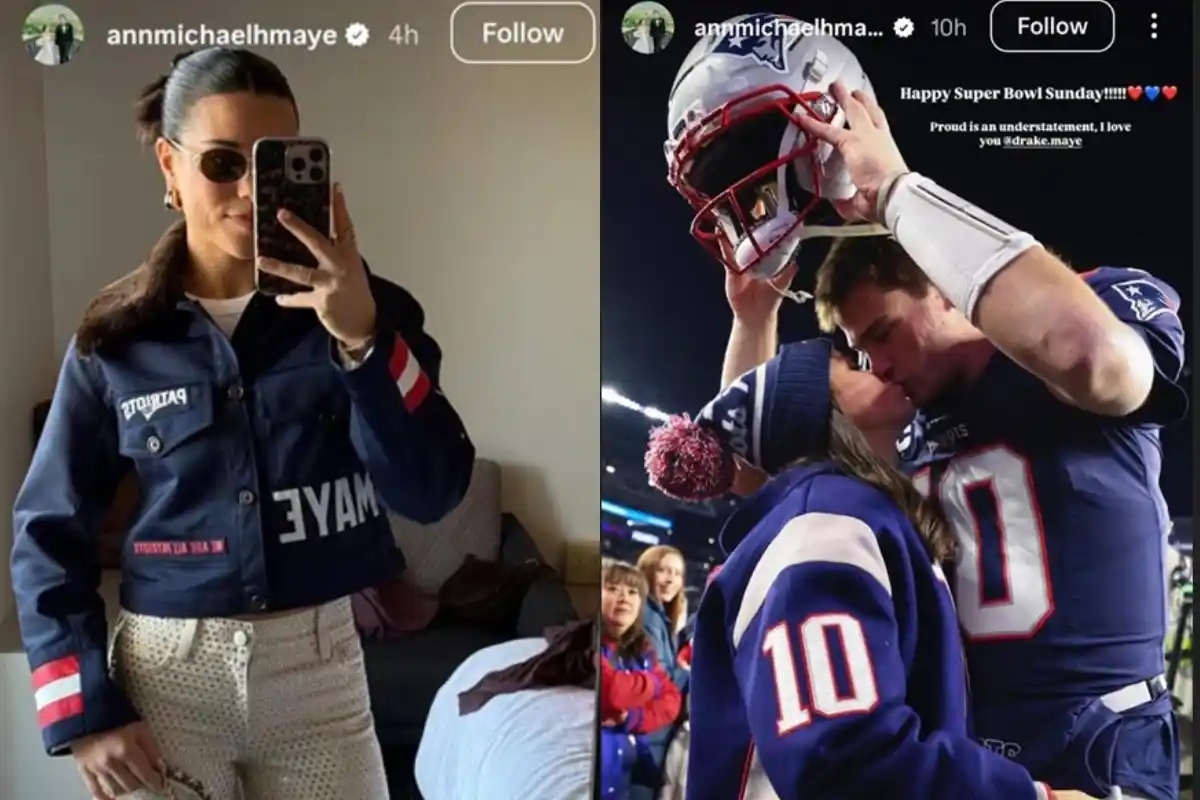 Ann Michael Maye Breaks Internet With Viral Mirror Selfie and Pregame Kiss With Drake Maye