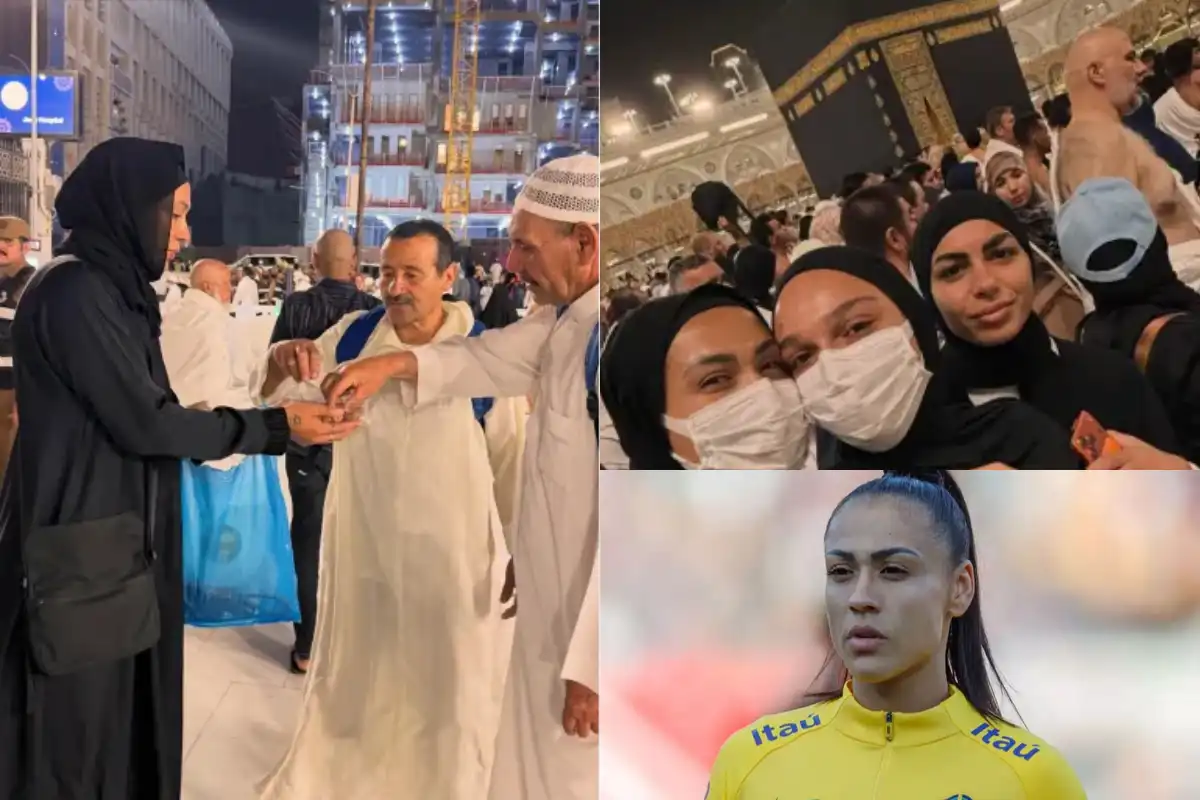 Brazilian Footballer Kathleen Souza Converts to Islam, Performs Umrah in Makkah