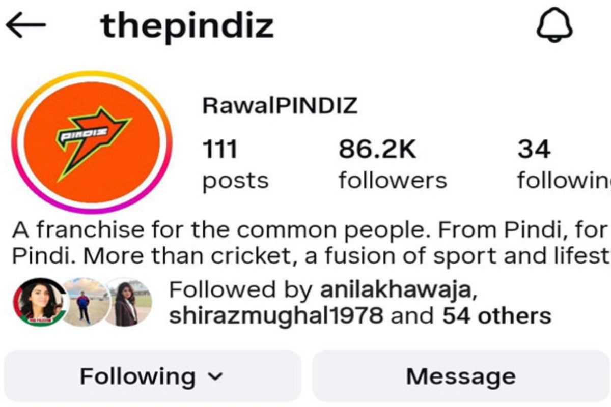 PSL Team ‘Pindis’ Renamed ‘Rawalpindis’ on Social Media