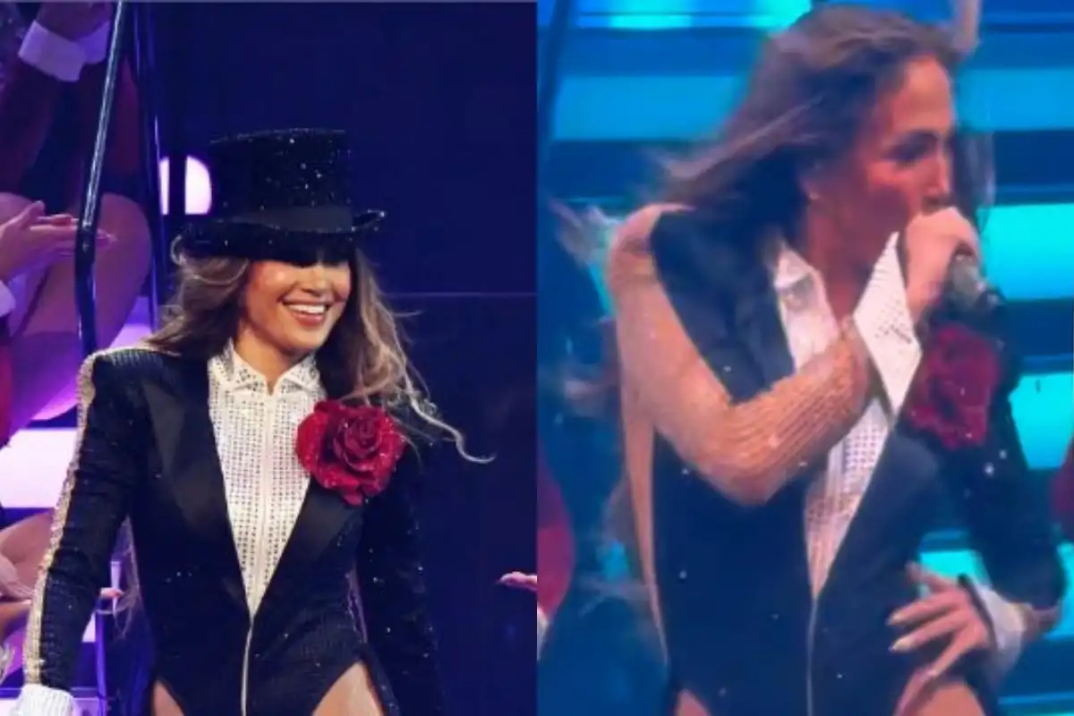 Jennifer Lopez Almost Falls During Las Vegas Residency Show