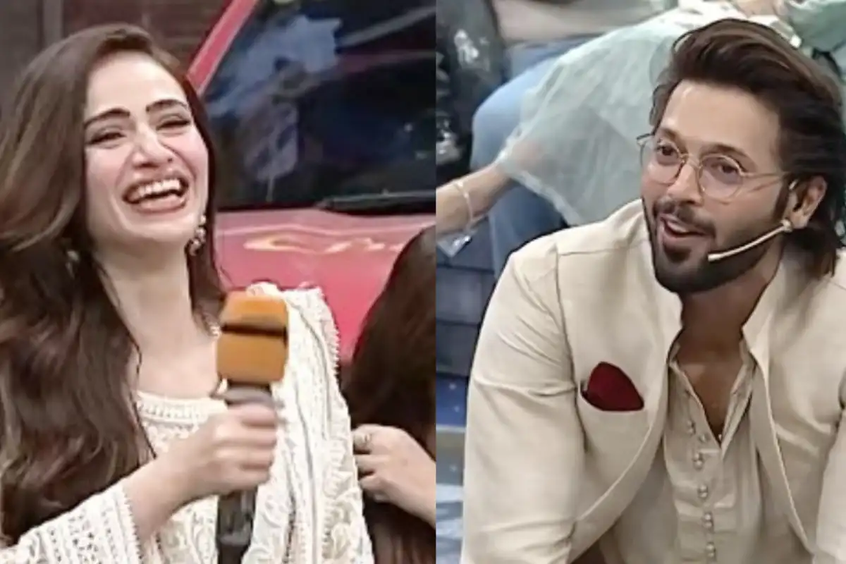 Fahad Mustafa Teases Sana Javed After Funny Live TV Moment