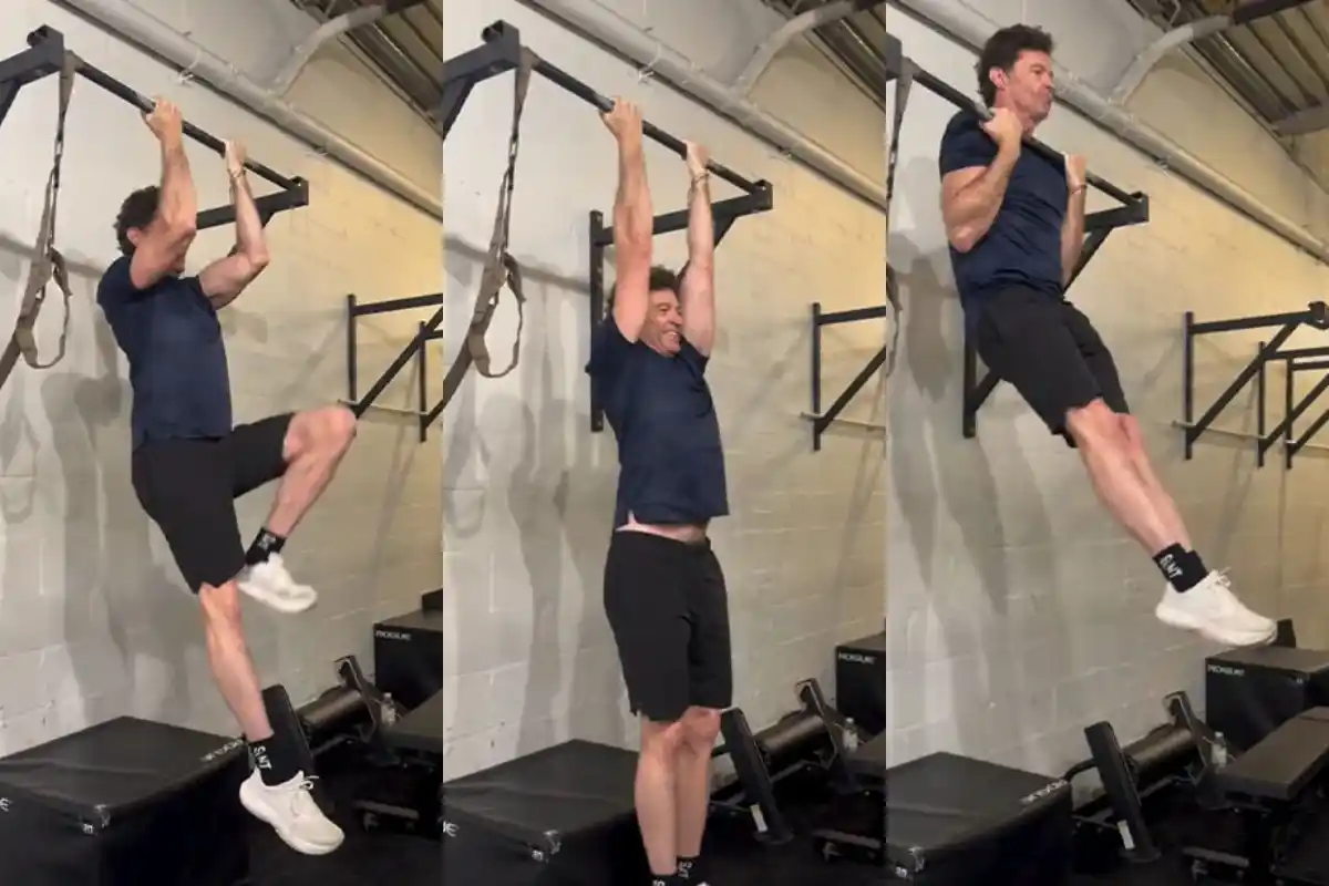 Hugh Jackman Impresses Fans with Viral Pull-Up Challenge