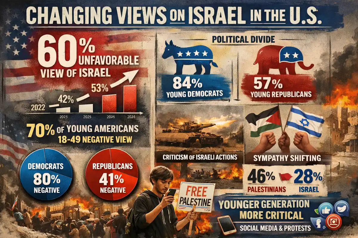 US Sympathy Shifts Toward Palestinians as Criticism of Israel Grows